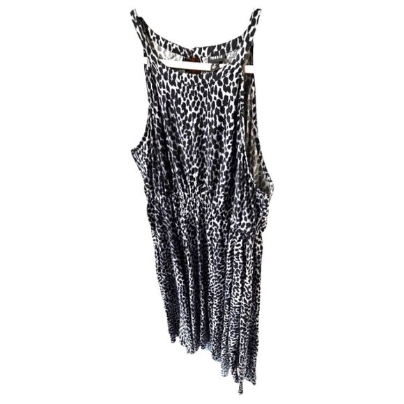 TORRID NEW MINI Wash Halter Neck Hi-Lo Animal Print Skater Dress - Picture 4 of 16